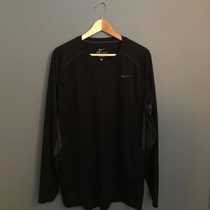 NIKE Dri Fit Black Long Sleeve Shirt